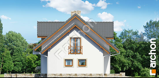 Elewacja boczna projekt dom w sezamie 2 g2p f336006e7739c419f099c1d86367e638  266
