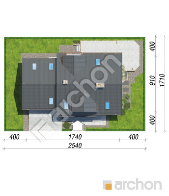 gotowy projekt Dom w sezamie 2 (G2P) sytuacja