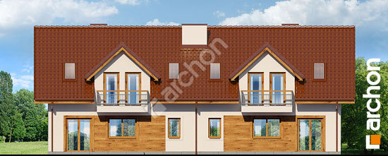 Elewacja ogrodowa projekt dom w rubinach r2 2914259a71d8409ae8d504da32983375  267