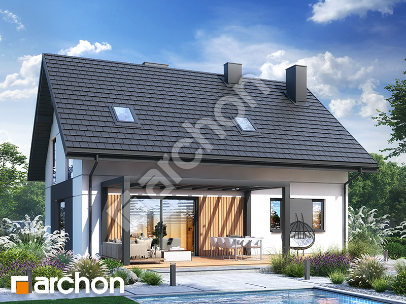 gotowy projekt Dom w jabłonkach 24 (G) widok 2