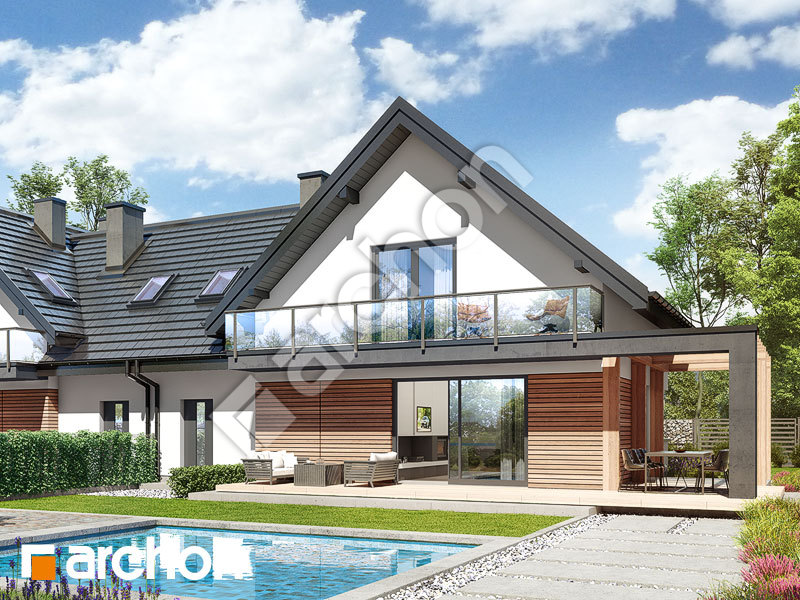 gotowy projekt Dom w faworytkach 2 (R2) widok 2