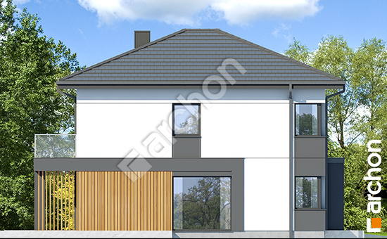 Elewacja boczna projekt willa gracja e b43d1a230947f37dfbddc7b09338dbf3  266