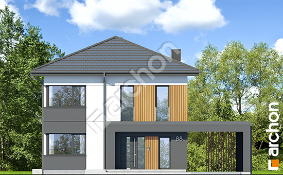 Elewacja frontowa projekt willa gracja e 80fd296e484336a70c14e14659fb03c3  264