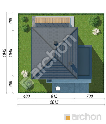 gotowy projekt Willa Gracja (E) sytuacja