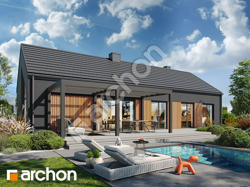 gotowy projekt Dom w rarytasach 2 widok 2