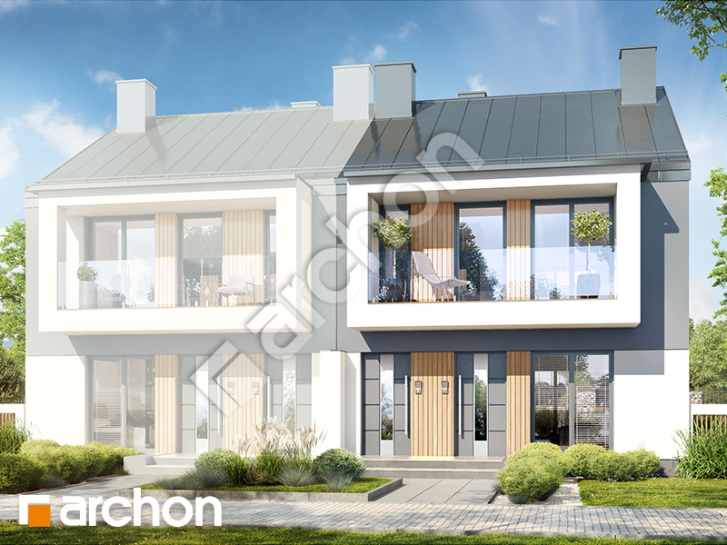 gotowy projekt Dom w bratkach 12 (R2B) widok 1