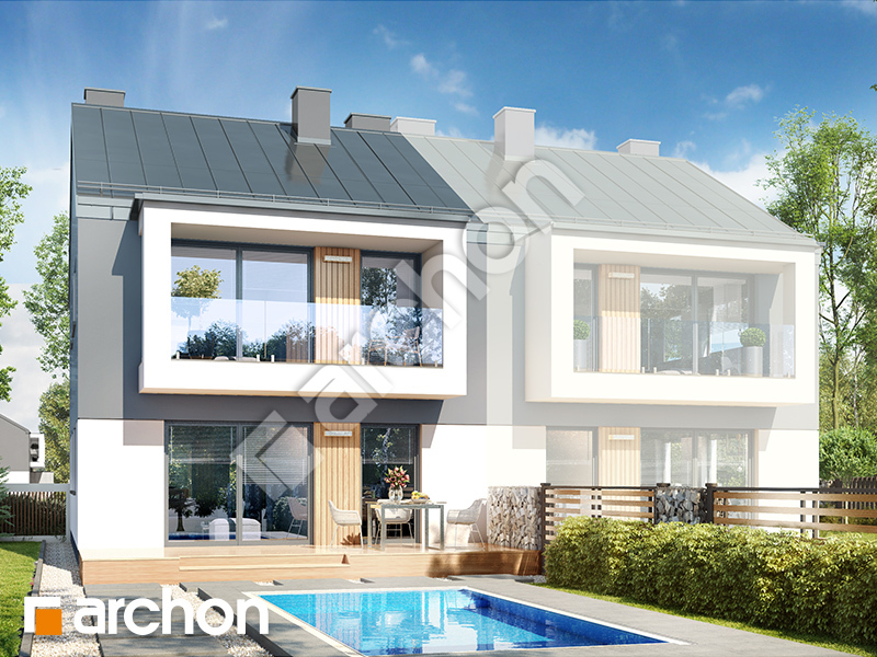gotowy projekt Dom w bratkach 12 (R2B) widok 2