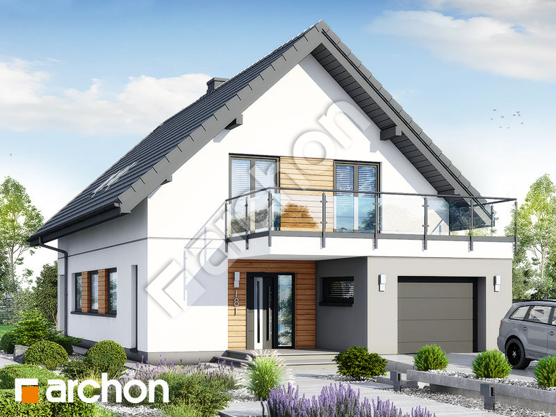 gotowy projekt Dom w kokoryczkach 2 (G) widok 1