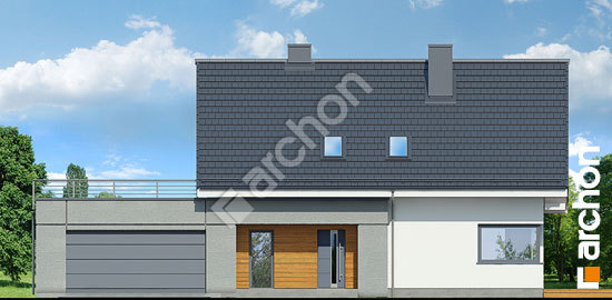 Elewacja frontowa projekt dom w malinowkach 4 g2 5d76f6591b002eae605ae4798d342226  264