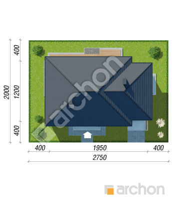 gotowy projekt Dom w litodorach (G) sytuacja