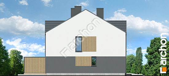 Elewacja boczna projekt dom w szachownicach gr2a 79e2f920a2dbbed9becd2aac5b38f560  266