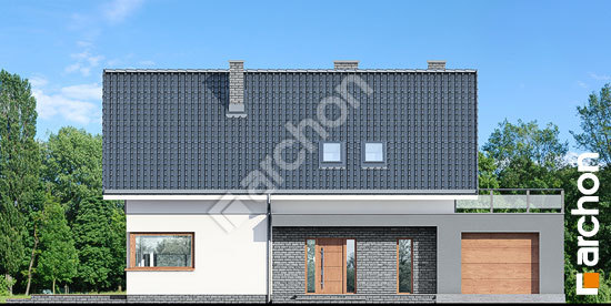 Elewacja frontowa projekt dom w granadillach 8bef0ca1c6a6bebe93aa9360c444e3f7  264