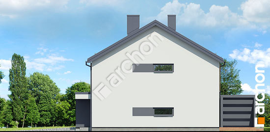 Elewacja boczna projekt dom w narcyzach ba a5062f6aaac280f5fa5a36240d80970b  265
