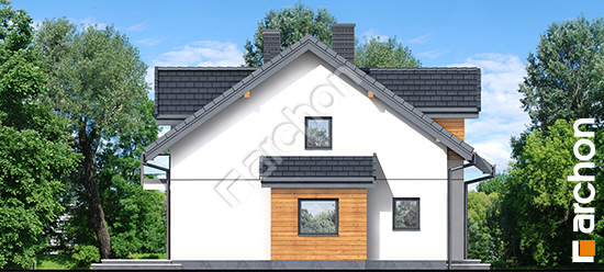 Elewacja boczna projekt dom w klementynkach b 099324bda24030f10da9eec8b3179d07  265