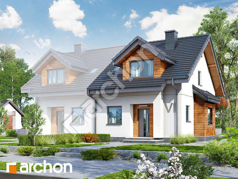 gotowy projekt Dom w klementynkach (B) widok 2