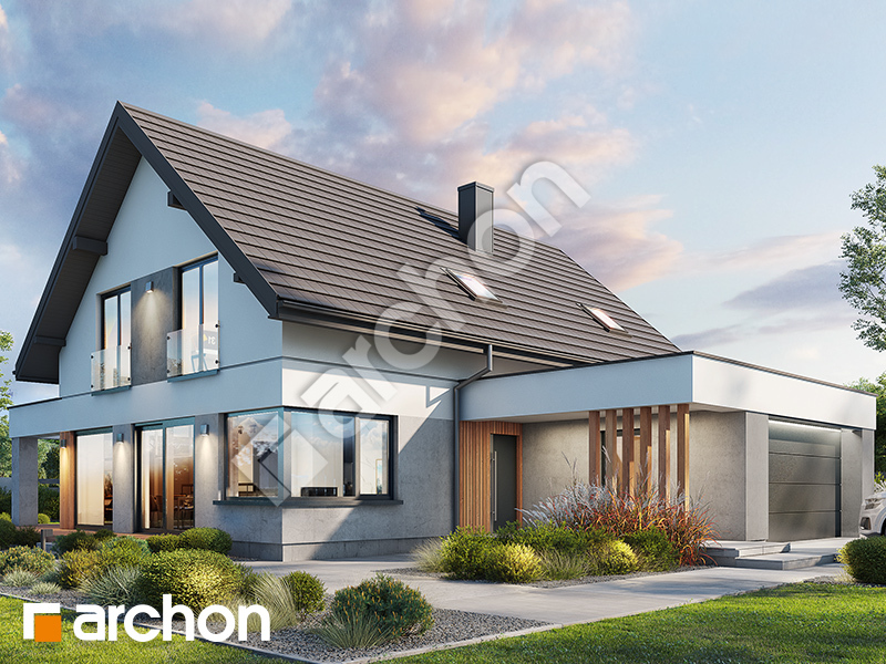 gotowy projekt Dom w marantach 3 (G2E) OZE widok 1