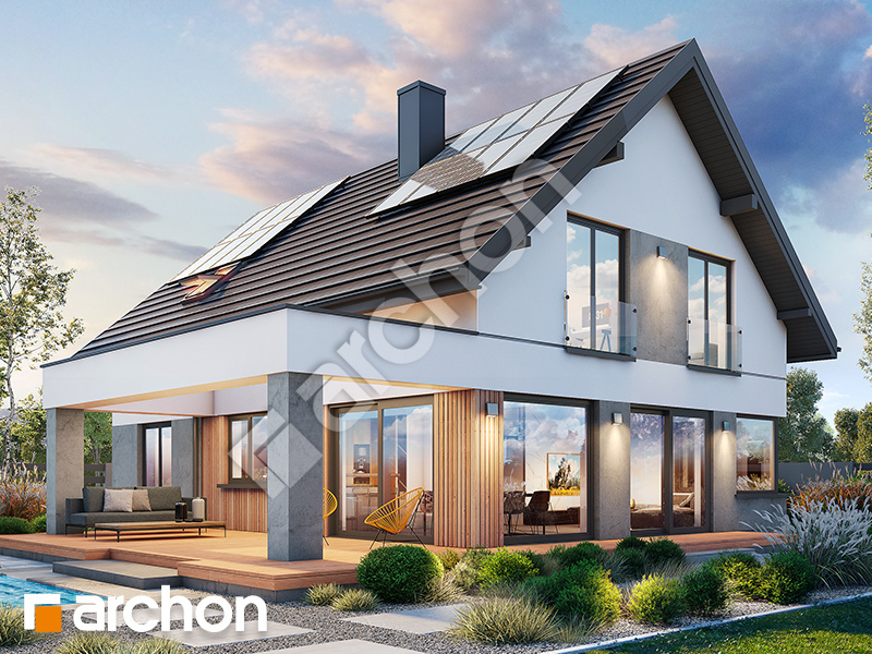 gotowy projekt Dom w marantach 3 (G2E) OZE widok 2