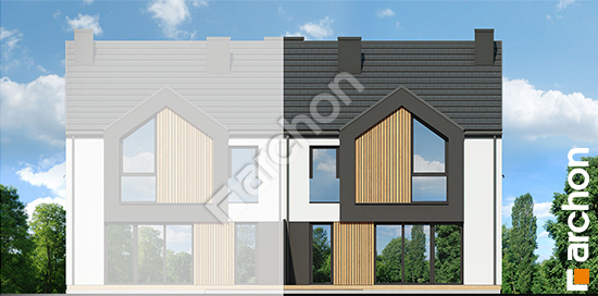 Elewacja ogrodowa projekt dom w szachownicach gb b0dc9f035a6afb93150120d9daa70222  267