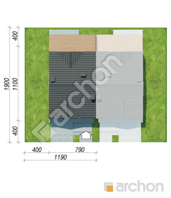 gotowy projekt Dom w szachownicach (GB) sytuacja
