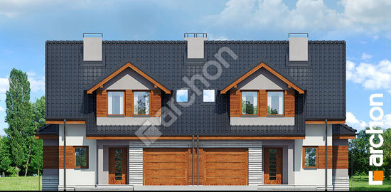 Elewacja frontowa projekt dom w klematisach 9 t ver 2 da10032388aa7bf7c2a6cd1f6e6f0463  264