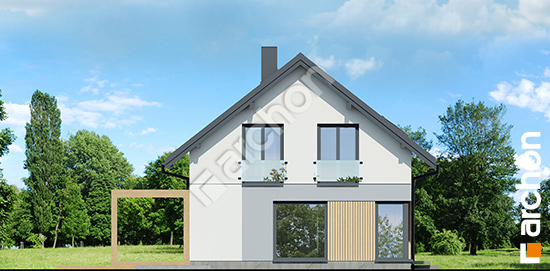 Elewacja boczna projekt dom w wisteriach 15 e oze a4095f854e1d4bc3442e6847099252e2  266