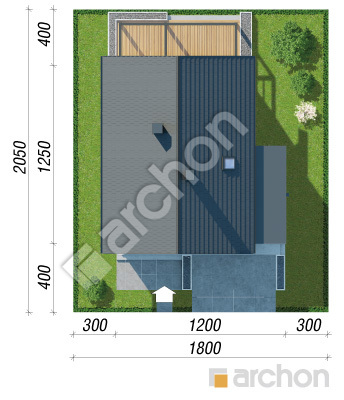 gotowy projekt Dom w malinówkach 31 (G2E) OZE sytuacja