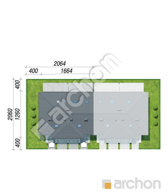 gotowy projekt Willa Julia (R2B) sytuacja