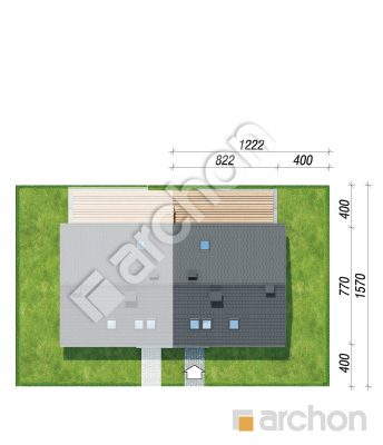 gotowy projekt Dom w borówkach 7 (B) sytuacja