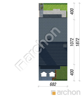 gotowy projekt Dom w bratkach (R2SA) sytuacja