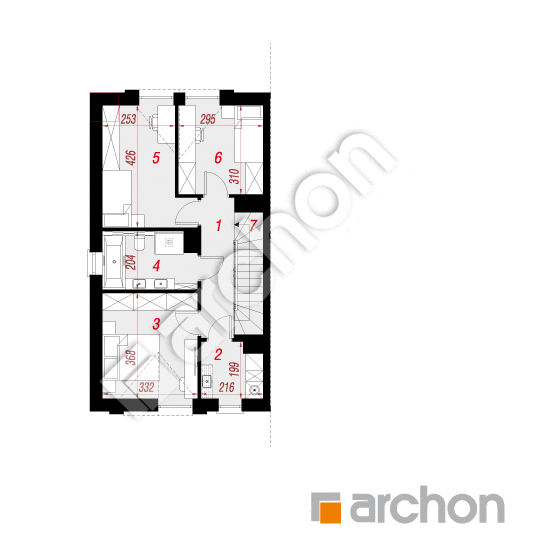 gotowy projekt Dom w riveach 29 (GB) rzut poddasza