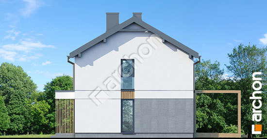 Elewacja boczna projekt dom w modrakach 3db86b176c3e94d3dfd1177a84e3a4b2  265
