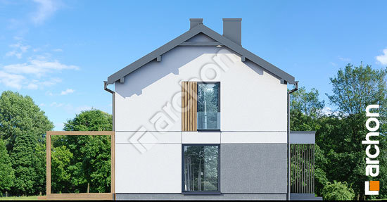 Elewacja boczna projekt dom w modrakach d56aebfc2f62b16c429a5b211c536233  266