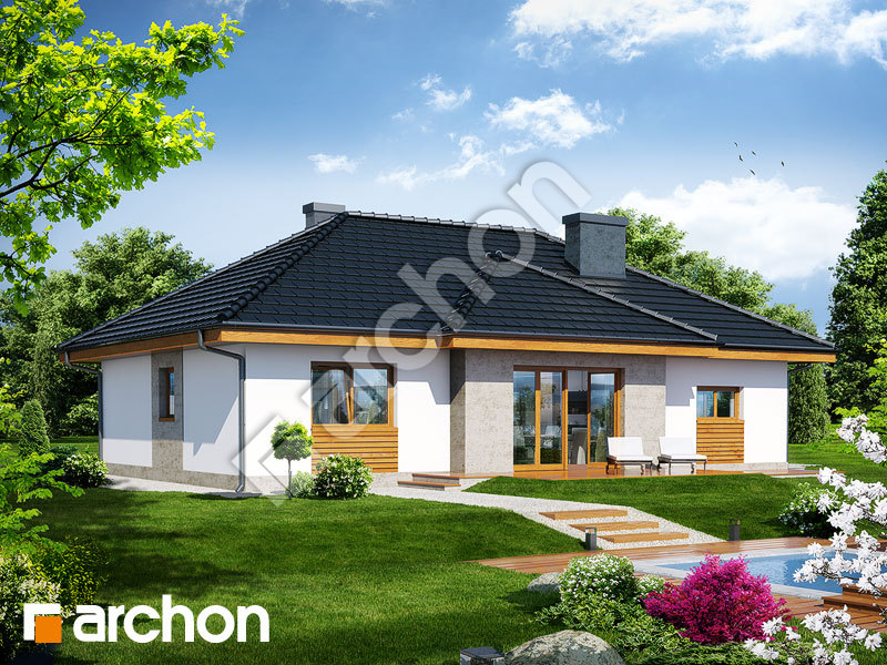 gotowy projekt Dom w akebiach 3 widok 1