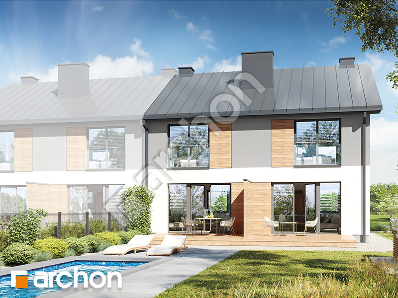 gotowy projekt Dom w riveach 4 (R2B) widok 2