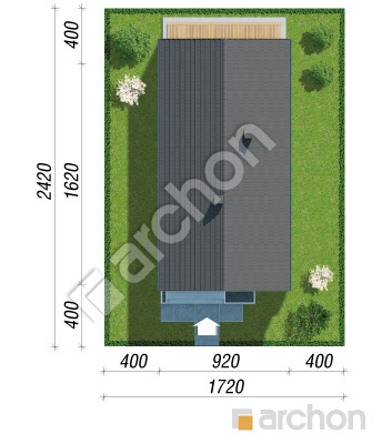 gotowy projekt Dom w czosnkach 2 (E) sytuacja
