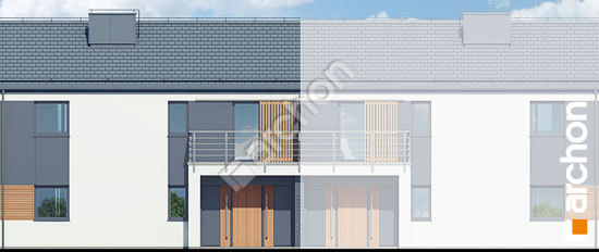 Elewacja frontowa projekt dom w halezjach r2s 89bd32bac237102055ef59e8a895b5f8  264