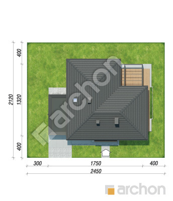 gotowy projekt Dom w kruszynach (G) sytuacja