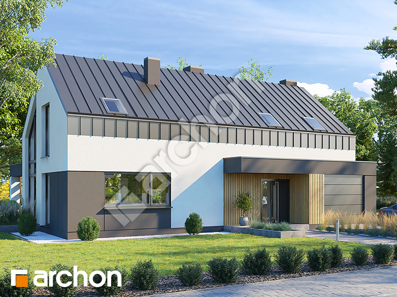 gotowy projekt Dom w kellerisach widok 2