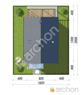 gotowy projekt Dom w strelicjach 3 (E) sytuacja