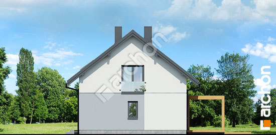 Elewacja boczna projekt dom w wisteriach 15 te 1faed4833322da1f18e23472614b5408  265