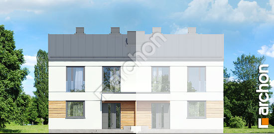 Elewacja frontowa projekt dom w tunbergiach 2 b 1144718cbb7d711be063713e9e257a62  264