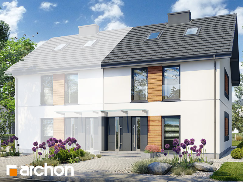 gotowy projekt Dom w bratkach 14 (R2B) widok 1