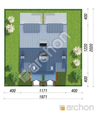 gotowy projekt Dom pod miłorzębem 9 (R2N) sytuacja