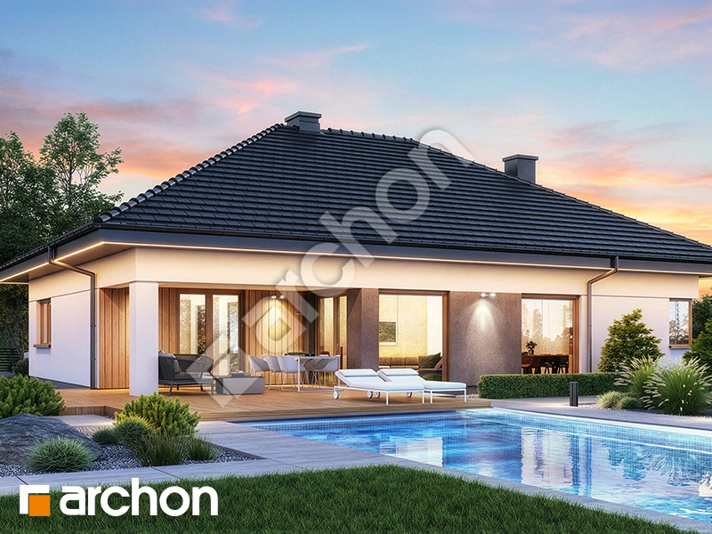 gotowy projekt Dom w renklodach 17 widok 2