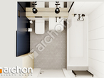 gotowy projekt Dom w bratkach 7 (R2B) Wizualizacja łazienki (wizualizacja 3 widok 4)