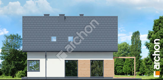 Elewacja boczna projekt dom w malinowkach 26 c8a1ada08b9fbd06b4bf7db45362be20  265