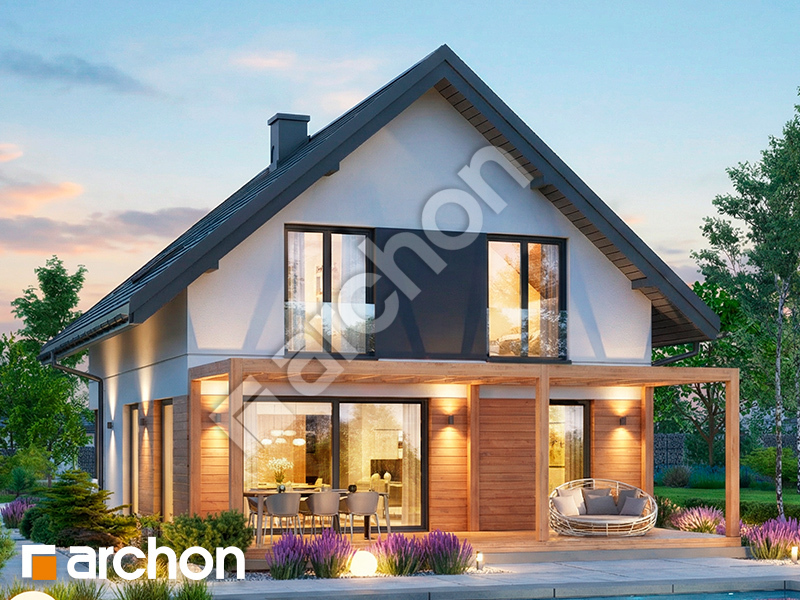 gotowy projekt Dom w malinówkach 26 widok 2