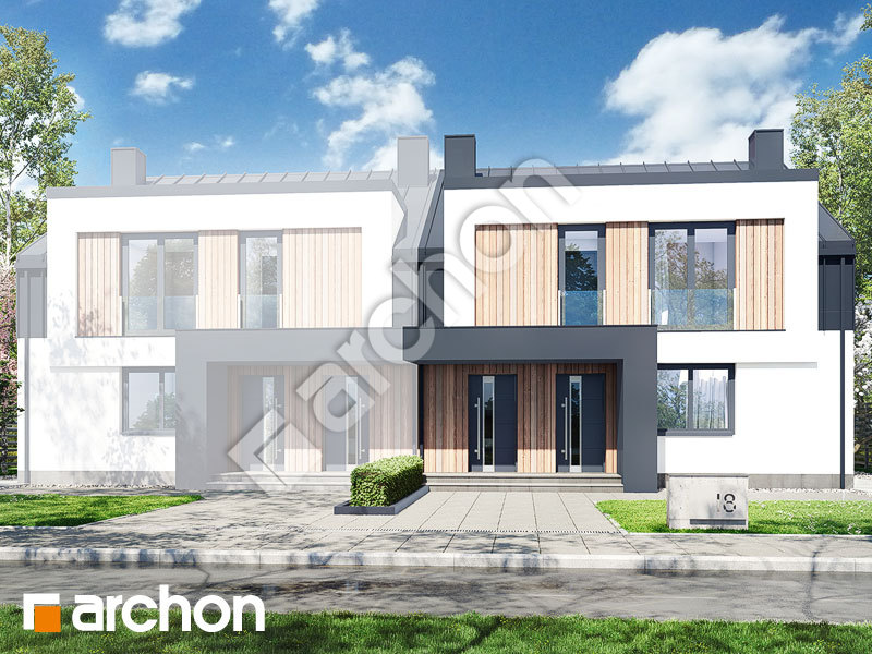 gotowy projekt Dom w bratkach 11 (R2B) widok 1