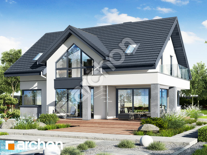 gotowy projekt Dom w telimach widok 2