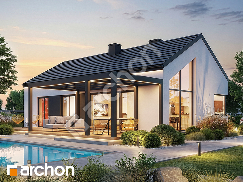 gotowy projekt Dom w kruszczykach 32 widok 2